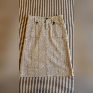 Herringbone wool pencil skrit